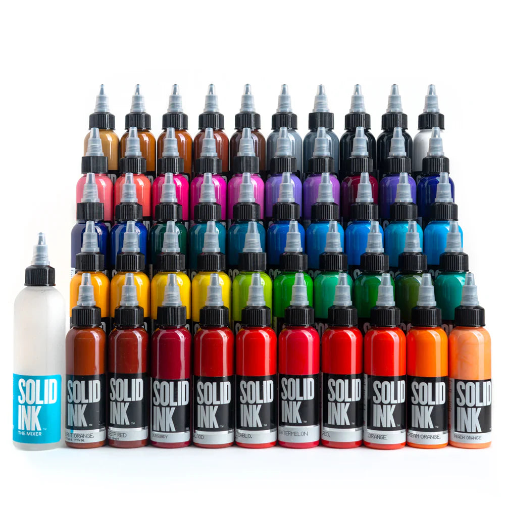 Solid Tattoo Ink 60 color set 1 ounce